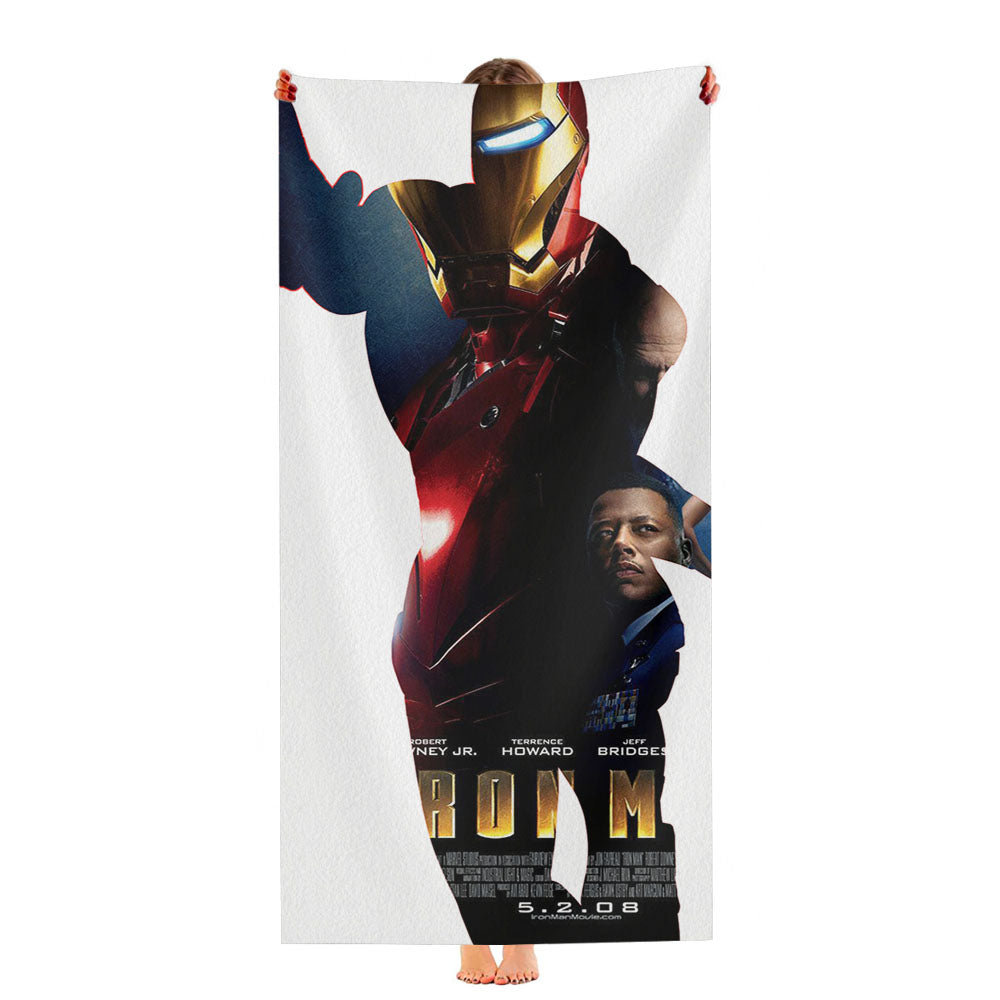 Iron Man Poster Ultra-Soft Luxury Bathroom Towels