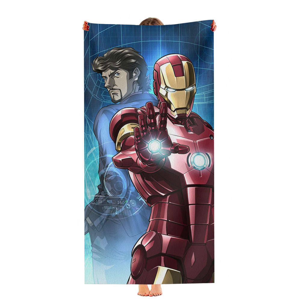 Iron Man Tony Stark Ultra-Soft Luxury Bathroom Towels
