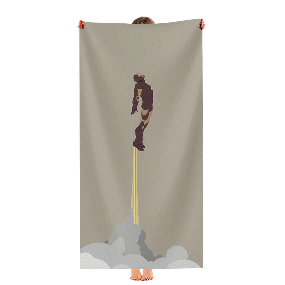 Iron Man Wallpaper Ultra-Soft Luxury Bathroom Towels