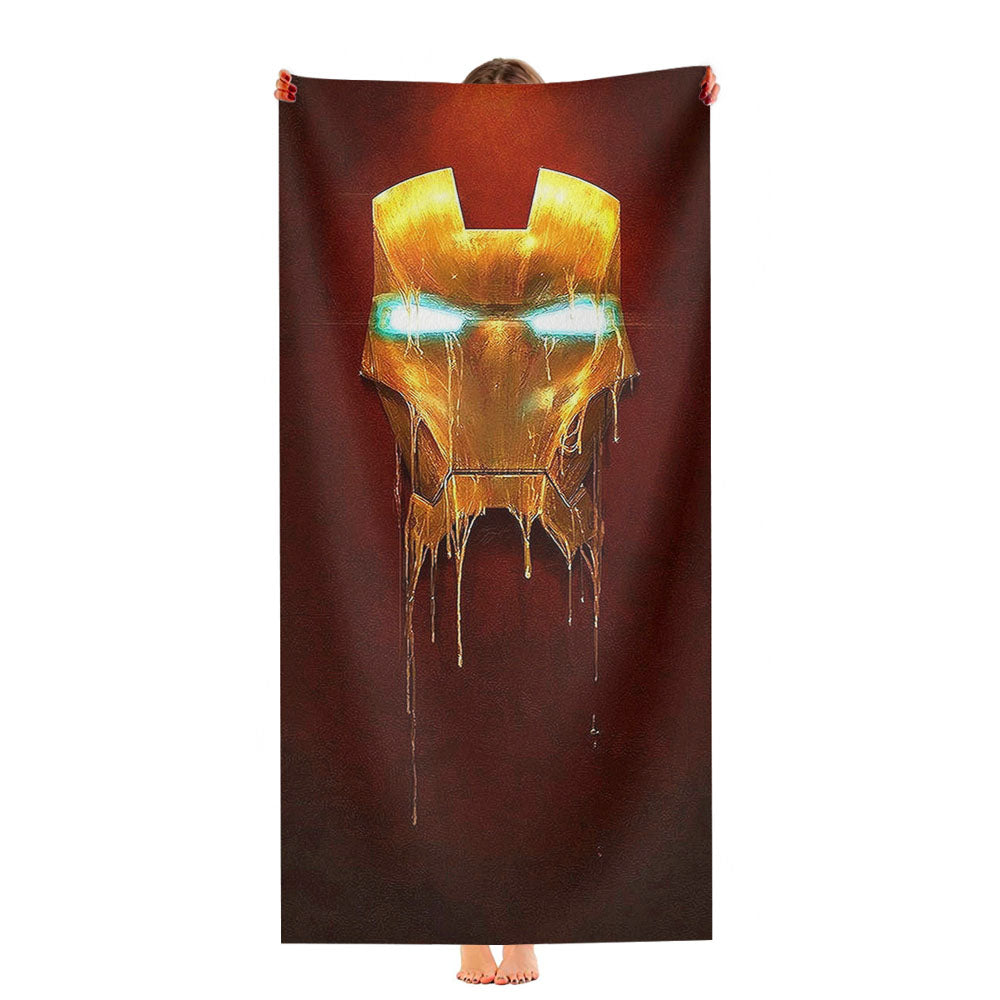 Ironman Melted Gold Mask Ultra-Soft Luxury Bathroom Towels
