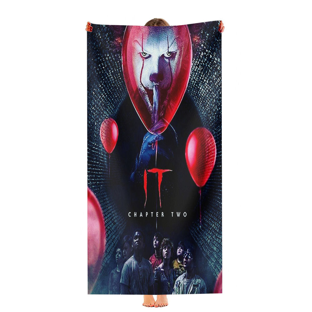 It Chapter Two Spooky Balloon Ultra-Soft Luxury Bathroom Towels