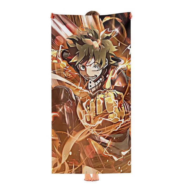 Izuku Midoriya Deku Boku No Hero Live Wallpaper Soft Luxury Bathroom Towels