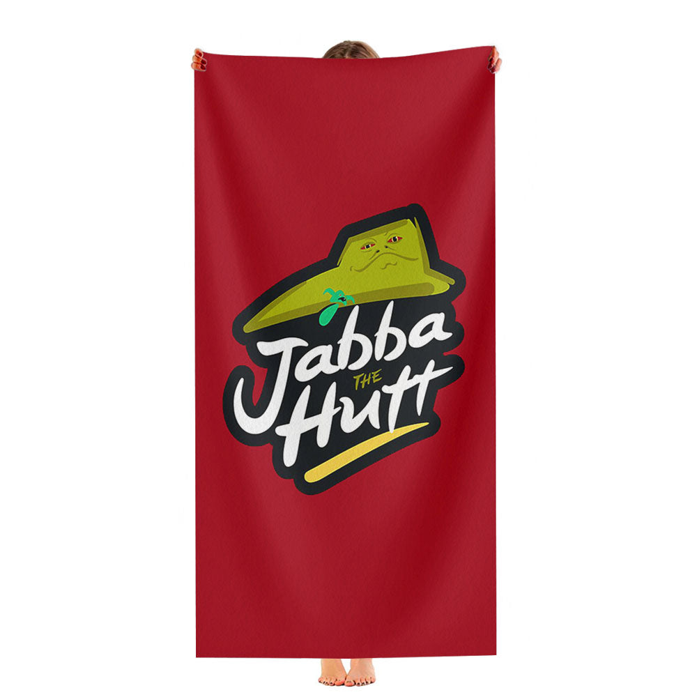 Jabba The Hut Pizza Ultra-Soft Luxury Bathroom Towels