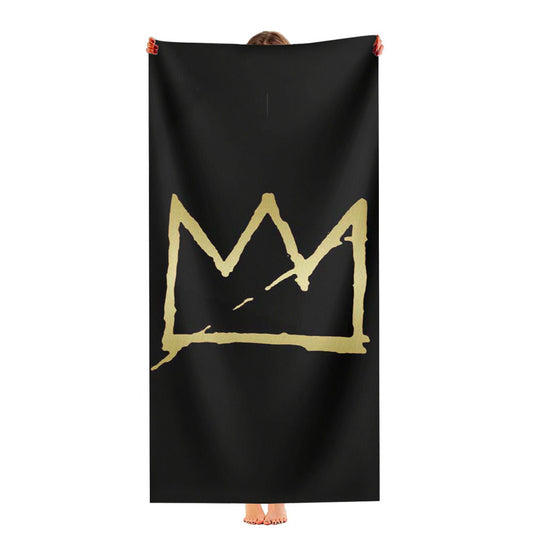 Jean Michel Basquiat Crown Ultra-Soft Luxury Bathroom Towels