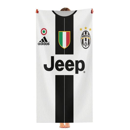 Jeep Juventus Jersey Uniform Ultra-Soft Luxury Bathroom Towels