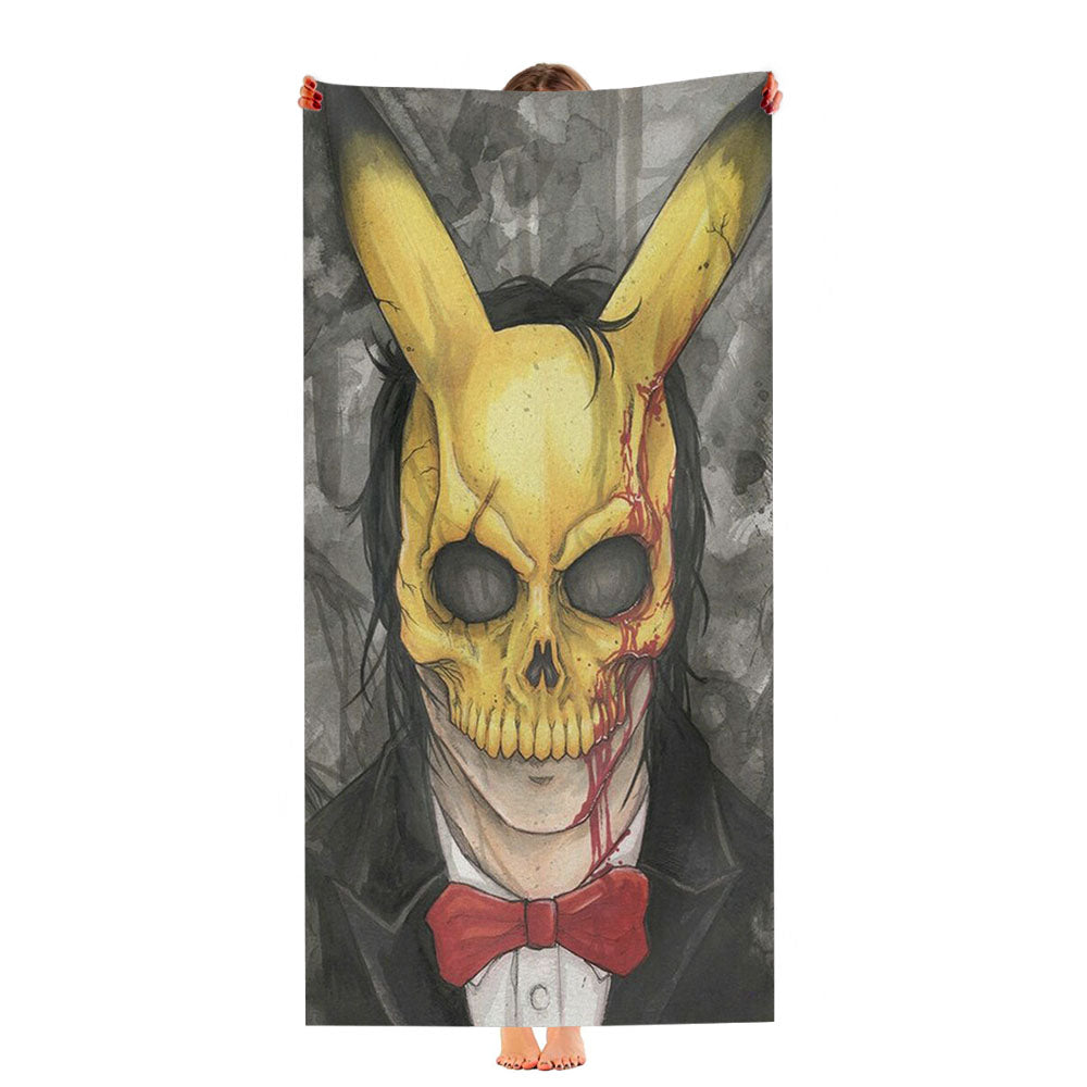 Jeff The Killer Pikachu Ultra-Soft Luxury Bathroom Towels