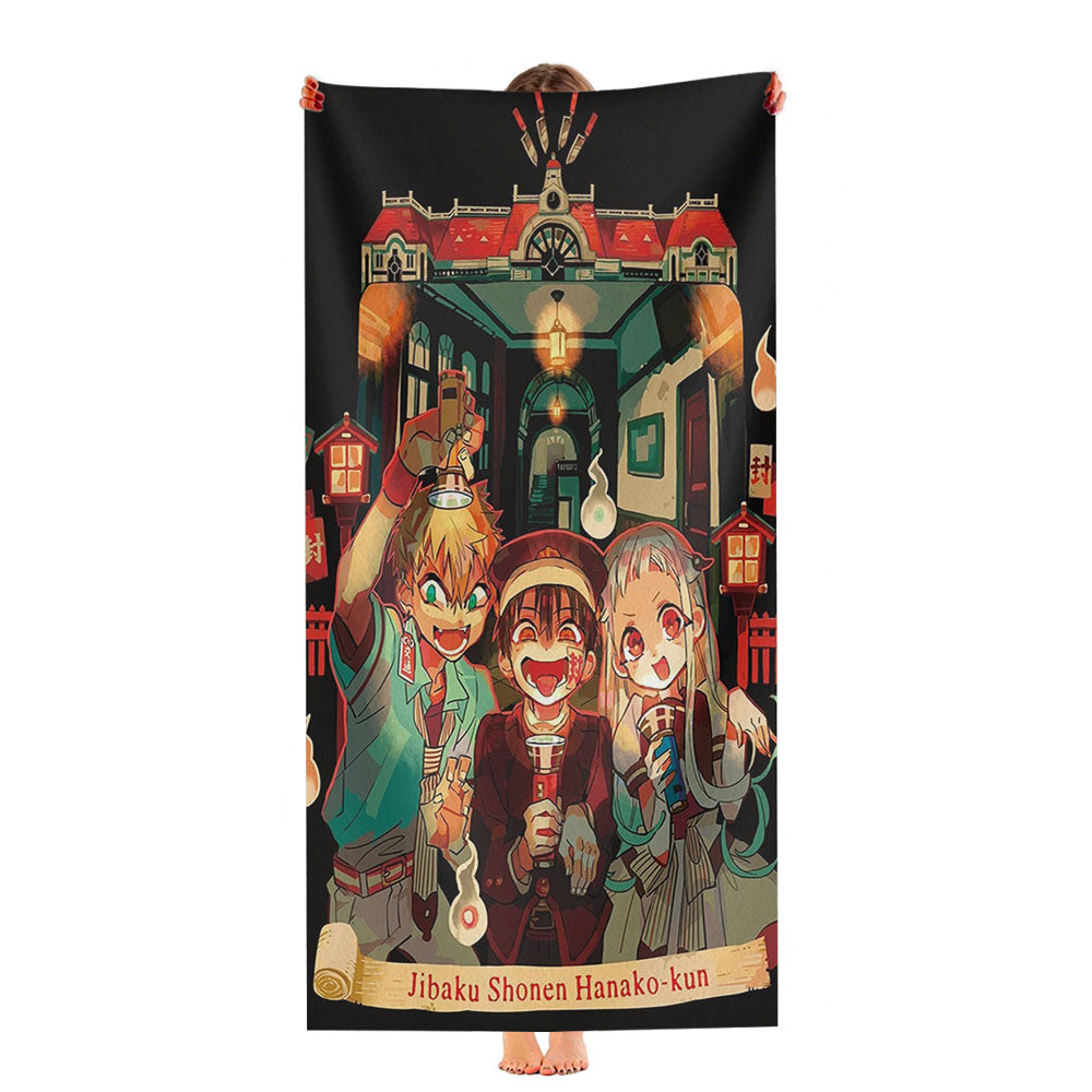 Jibaku Shounen Hanako Kun Poster Ultra-Soft Luxury Bathroom Towels