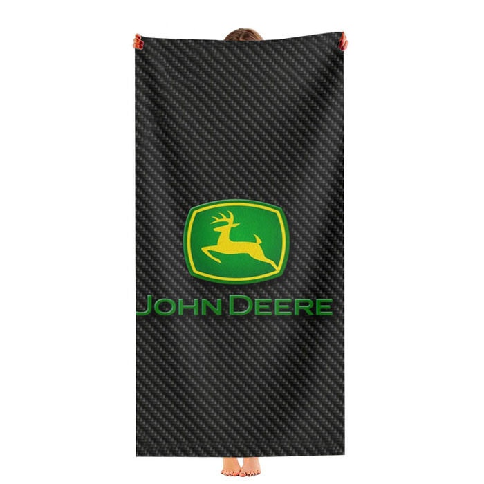 John Deere Logo Soft Luxury Bathroom Towels