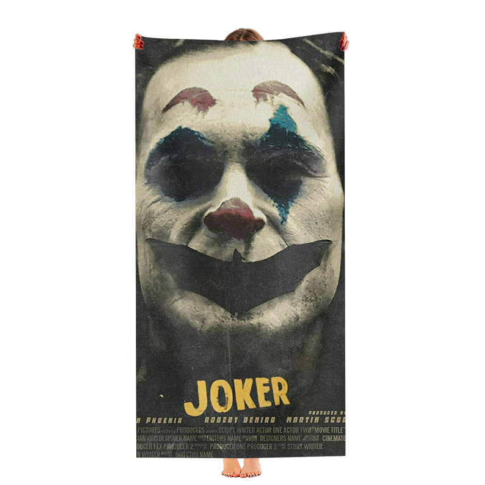 Joker Face Fake Smile Haha Ultra-Soft Luxury Bathroom Towels