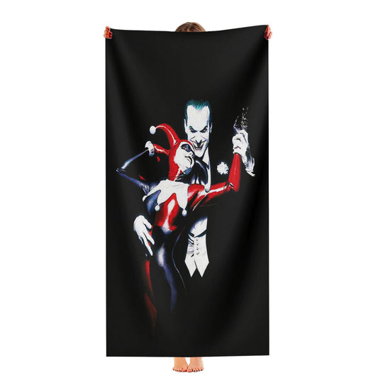 Joker Harley Queen Black Ultra-Soft Luxury Bathroom Towels