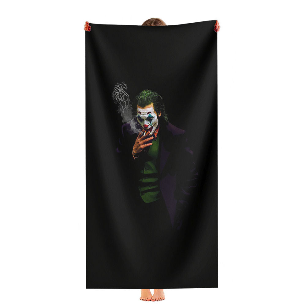 Joker Smoke While Laugh Hahaha Ultra-Soft Luxury Bathroom Towels