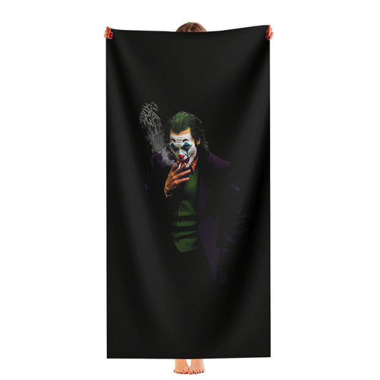 Joker Smoke While Laugh Hahaha Ultra-Soft Luxury Bathroom Towels
