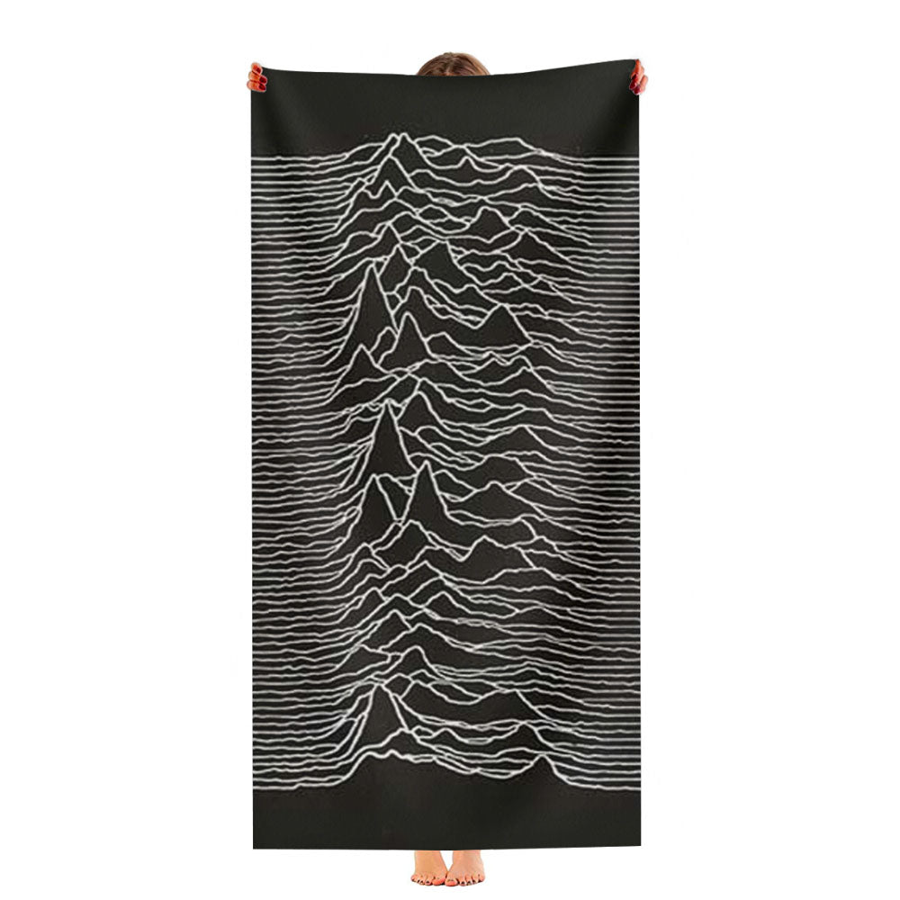 Joy Division Unknown Pleasures Ultra-Soft Luxury Bathroom Towels