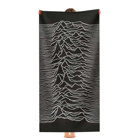 Joy Division Unknown Pleasures Ultra-Soft Luxury Bathroom Towels