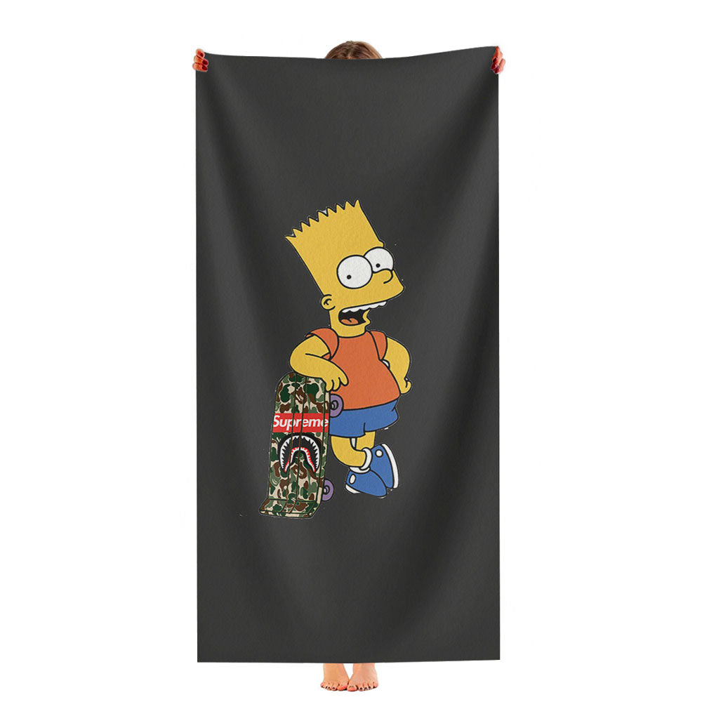 Joy Rich Bart Simpson Ultra-Soft Luxury Bathroom Towels