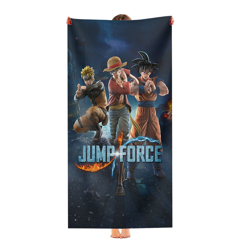 Jump Force Fighting Games Ultra-Soft Luxury Bathroom Towels