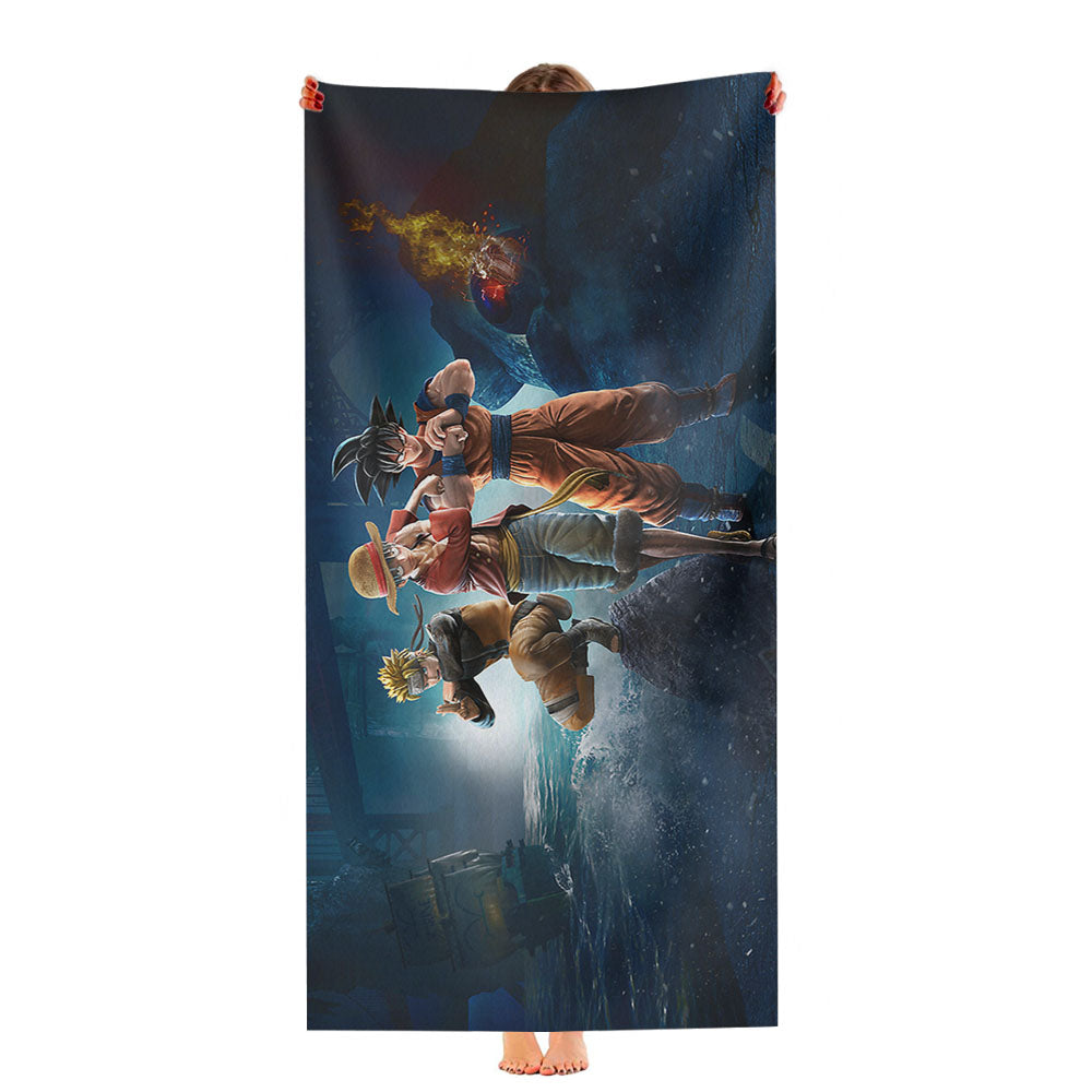 Jump Force Games Wallpaper Ultra-Soft Luxury Bathroom Towels
