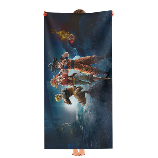 Jump Force Games Wallpaper Ultra-Soft Luxury Bathroom Towels