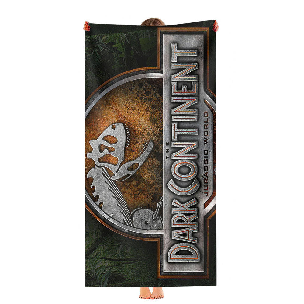 Jurassic World The Dark Continent Logo Jungle Ultra-Soft Luxury Bathroom Towels
