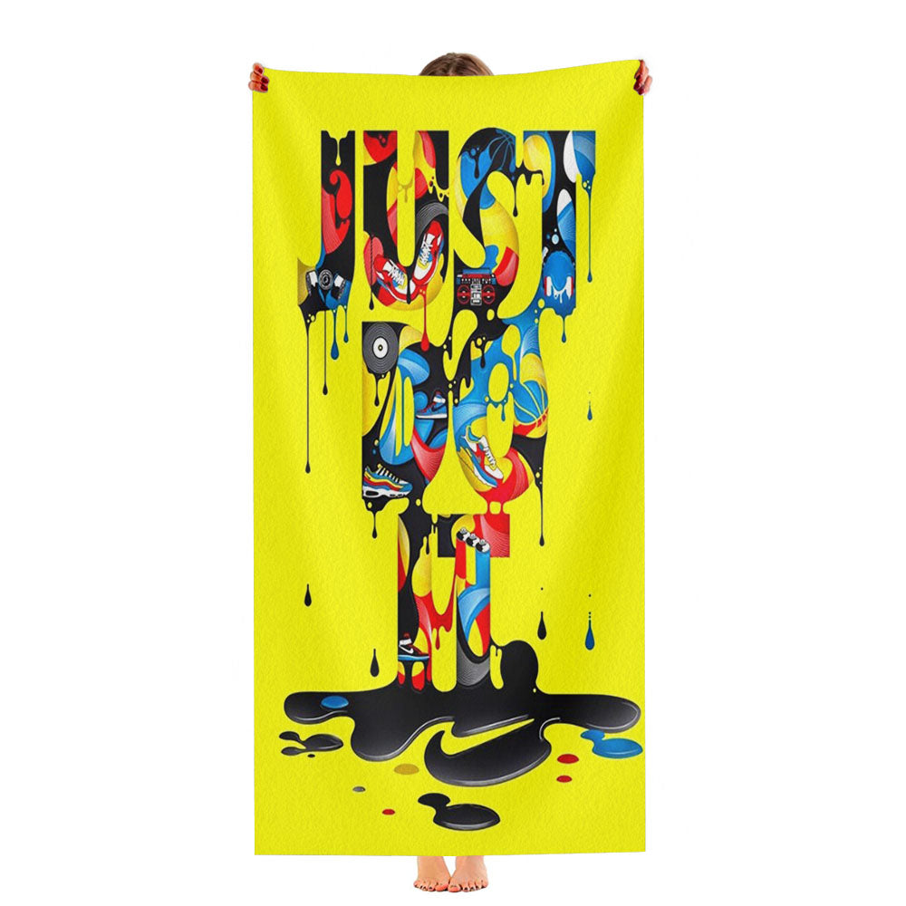 Just Do It Splash Art Ultra-Soft Luxury Bathroom Towels