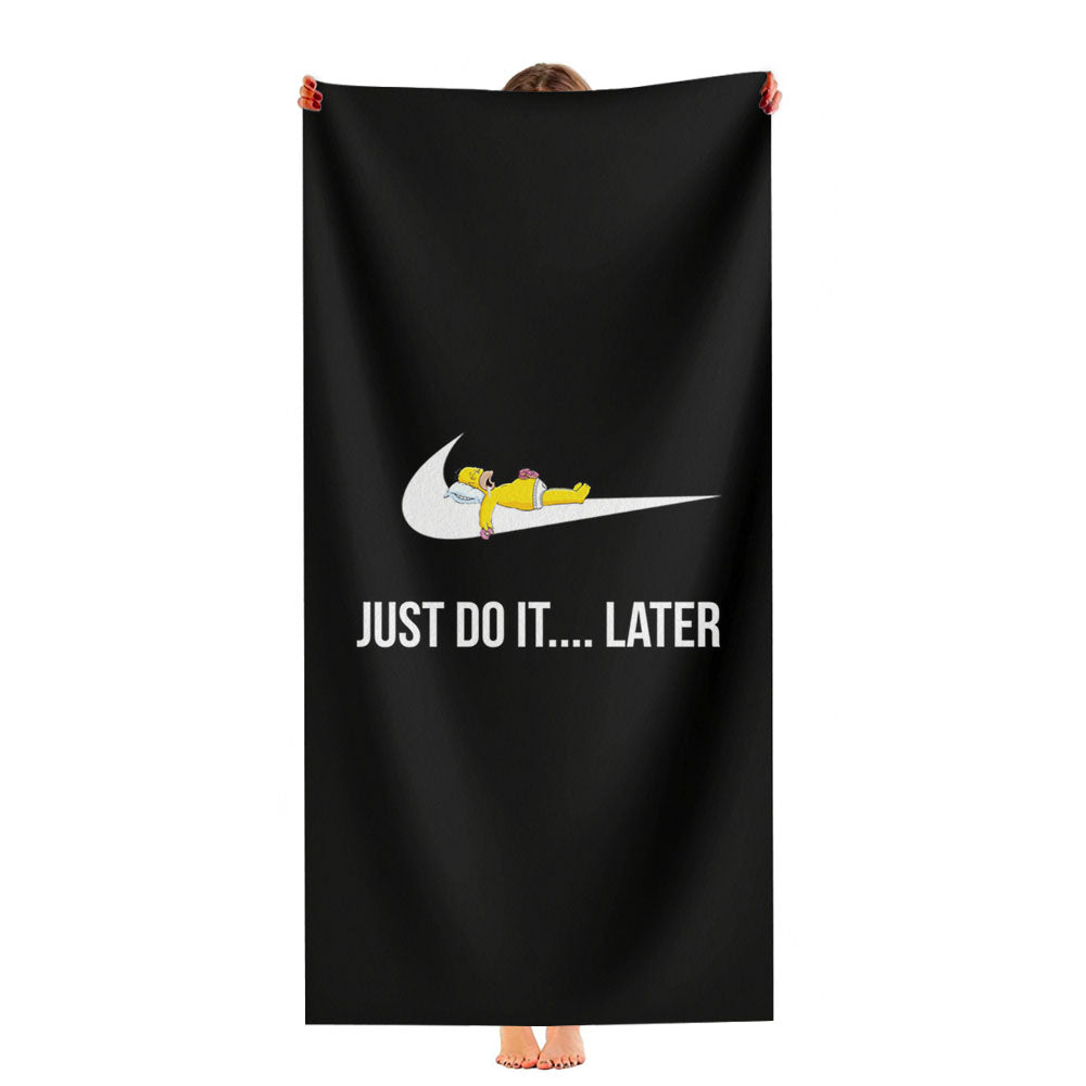 Just Doit Letter Ultra-Soft Luxury Bathroom Towels