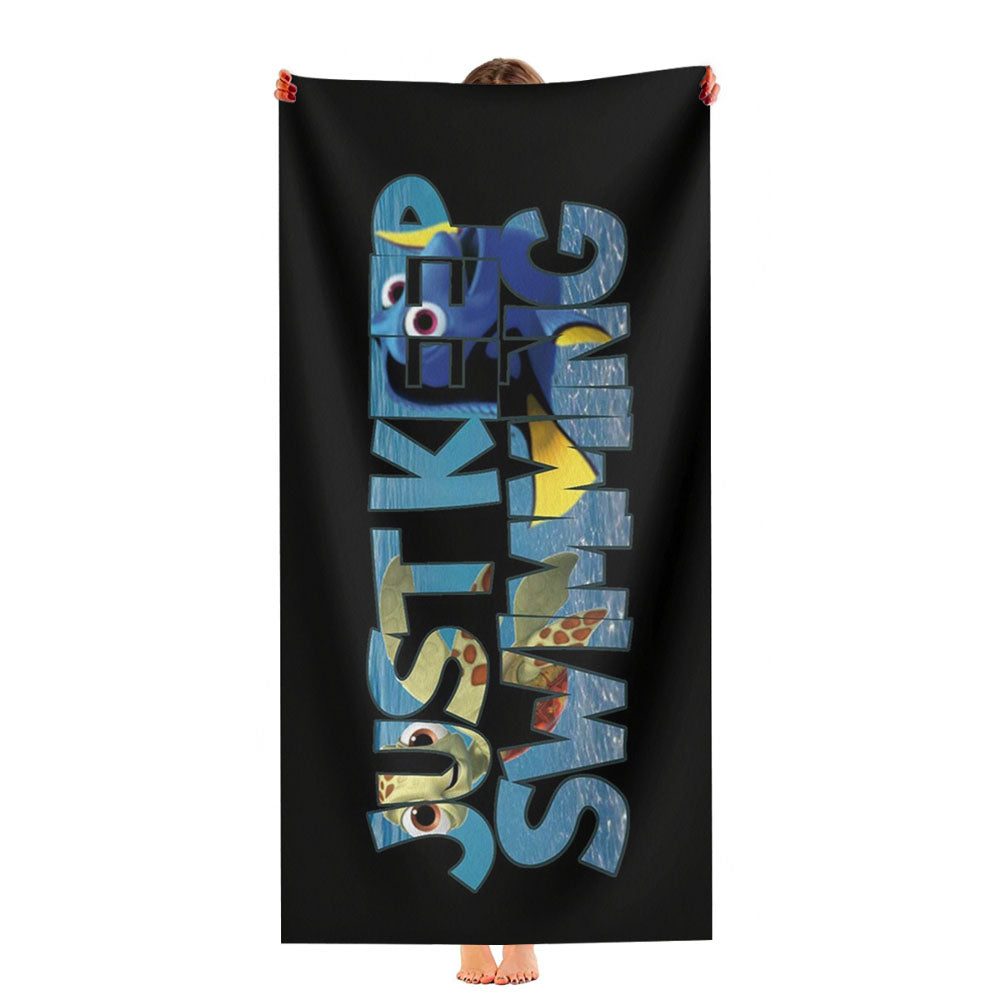 Just Keep Swimming Dory Nemo Ultra-Soft Luxury Bathroom Towels