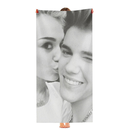 Justin Bieber And Miley Cyrus Ultra-Soft Luxury Bathroom Towels