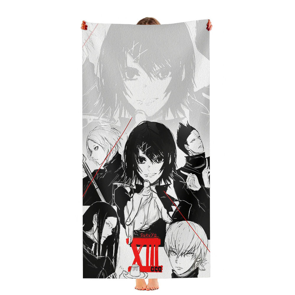 Juuzou Suzuya Squad Tokyo Ghoul Ultra-Soft Luxury Bathroom Towels