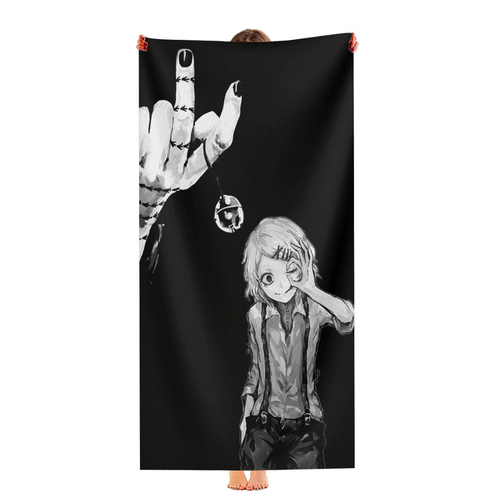 Juuzou Suzuya Tokyo Ghoul Ultra-Soft Luxury Bathroom Towels