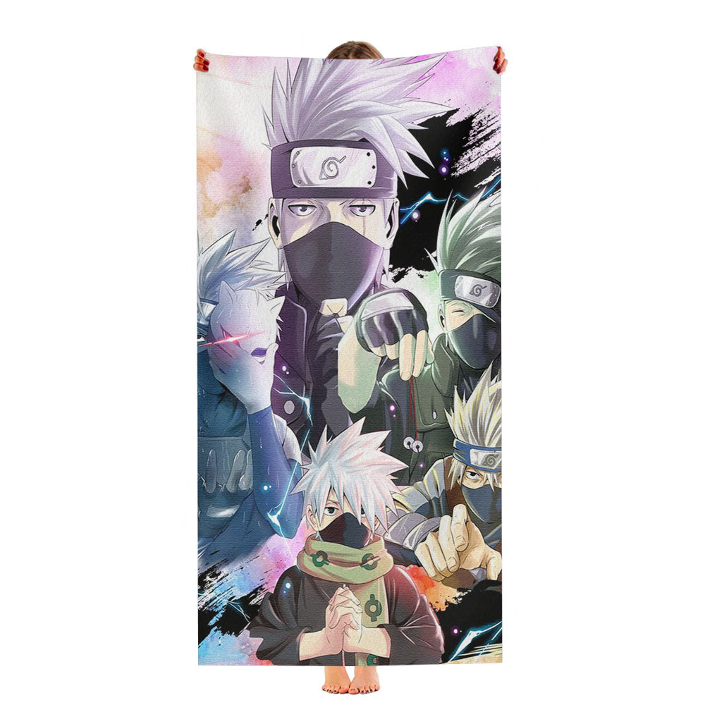 Kakashi Hatake Transformation Pedia Ultra-Soft Luxury Bathroom Towels
