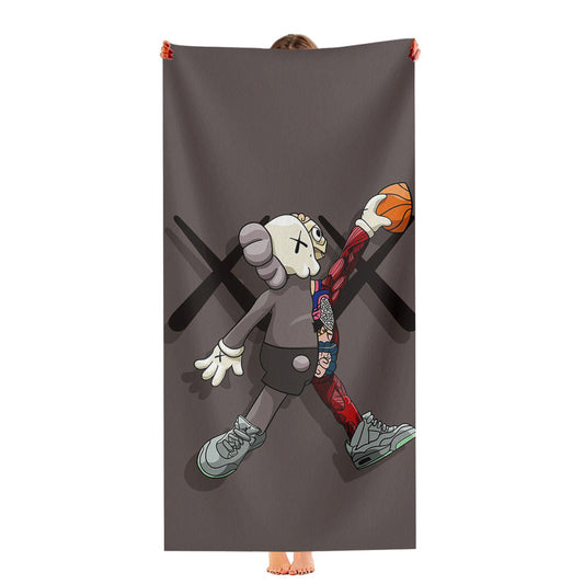 Kaws Basketball Ultra-Soft Luxury Bathroom Towels