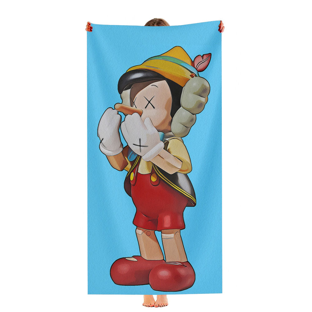 Kaws Pinocchio Ultra-Soft Luxury Bathroom Towels