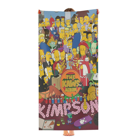 Kaws Simpson Kimpson Ultra-Soft Luxury Bathroom Towels