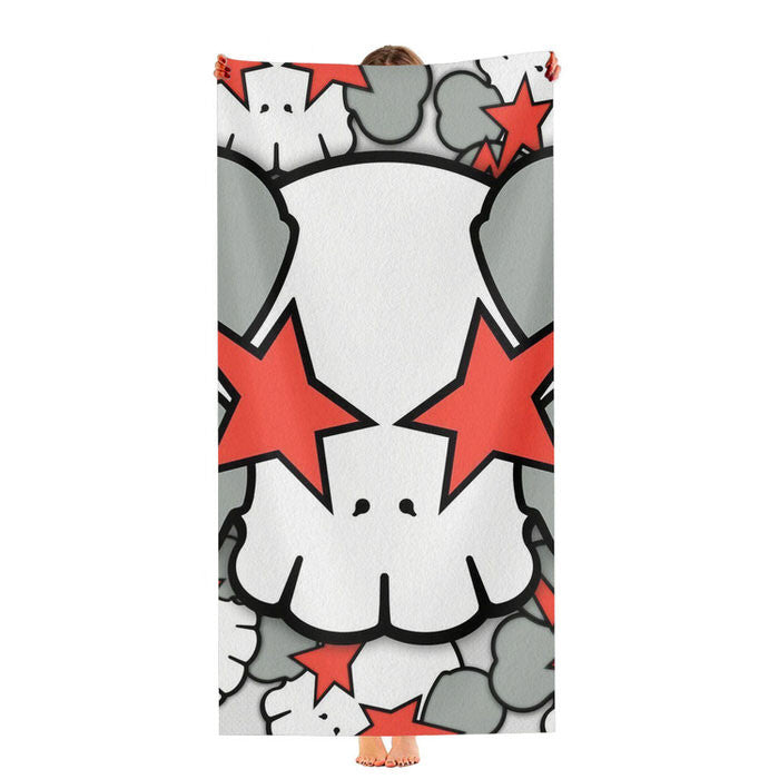 Kaws Star Pattern Soft Luxury Bathroom Towels