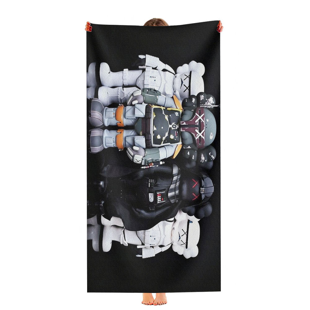 Kaws Star Wars Figure Ultra-Soft Luxury Bathroom Towels