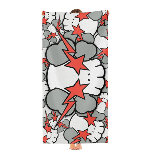 Kaws Wallpaper Ultra-Soft Luxury Bathroom Towels