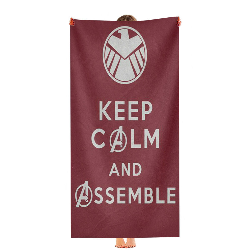 Keep Calm And Assemble Ultra-Soft Luxury Bathroom Towels