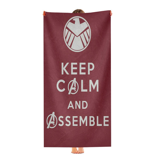 Keep Calm And Assemble Ultra-Soft Luxury Bathroom Towels