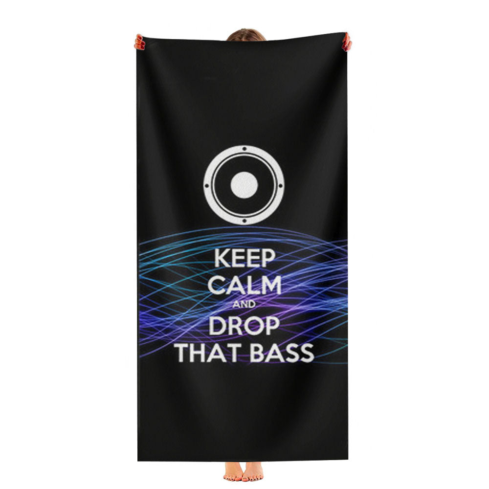 Keep Calm And Drop That Bass Ultra-Soft Luxury Bathroom Towels