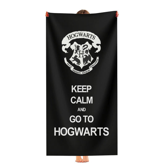 Keep Calm And Go To Hogwarts Ultra-Soft Luxury Bathroom Towels