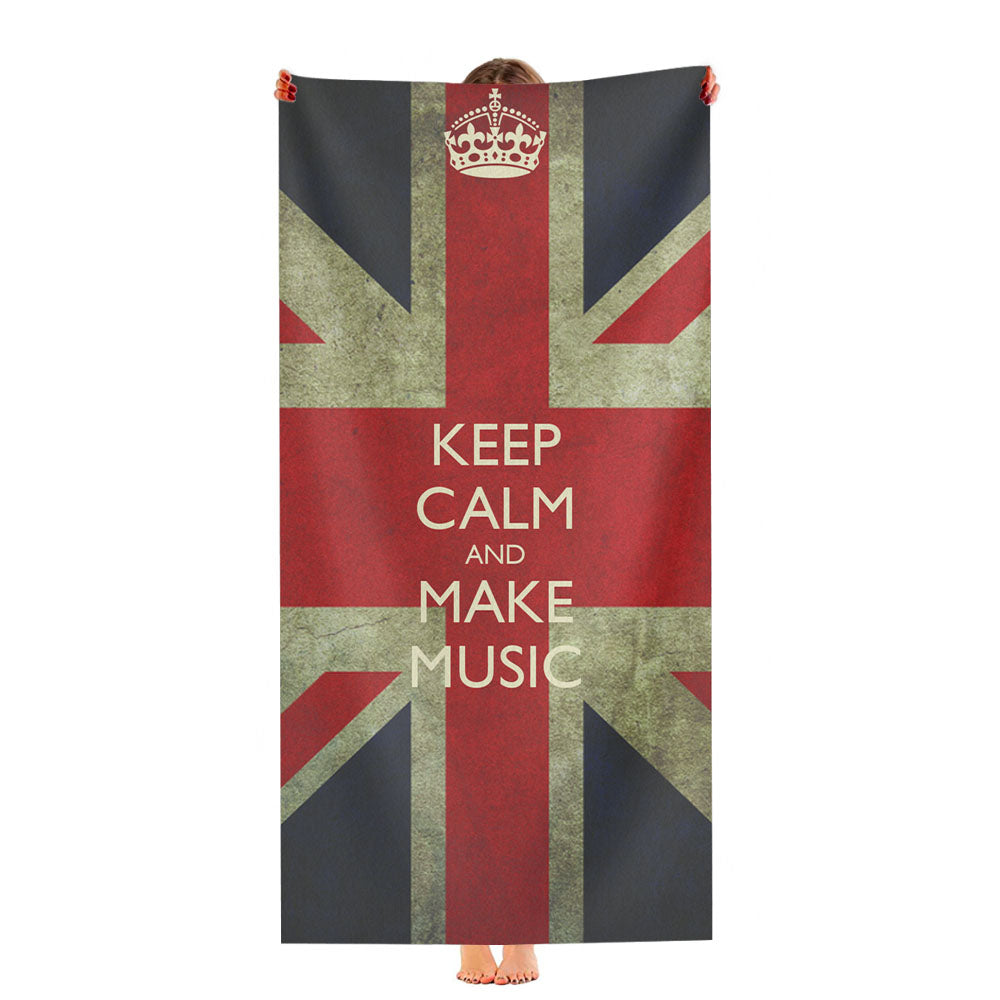 Keep Calm And Make Music Ultra-Soft Luxury Bathroom Towels