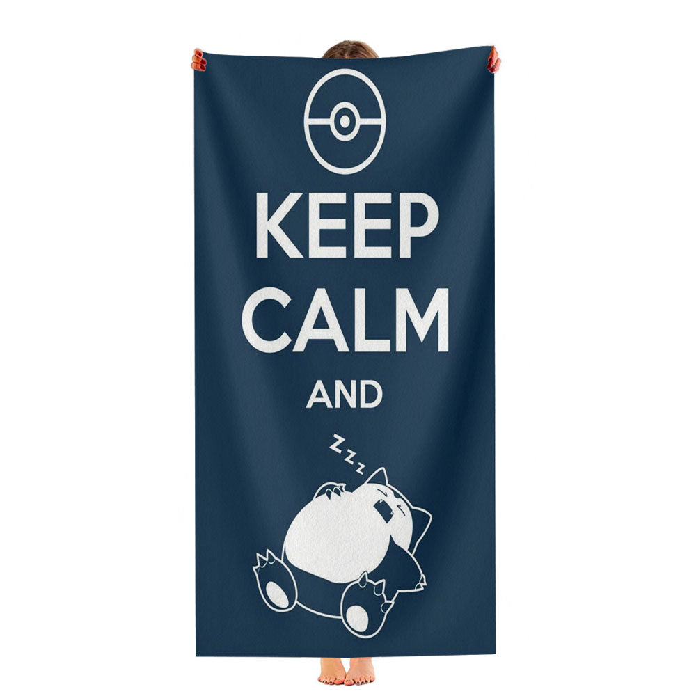 Keep Calm And Zzz Quote Ultra-Soft Luxury Bathroom Towels