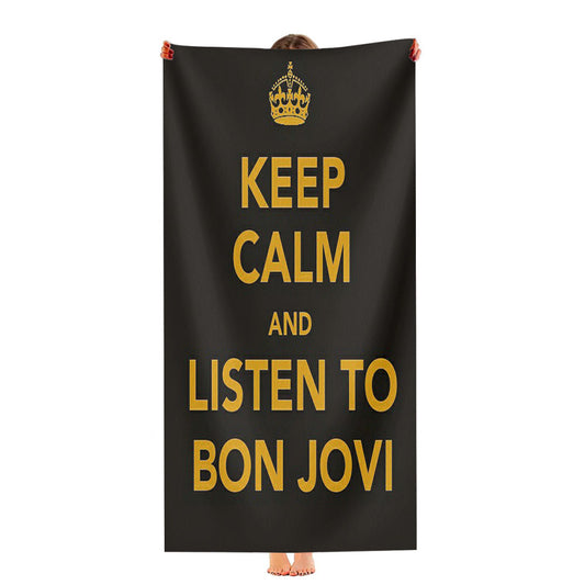 Keep Calm Bonjovi Ultra-Soft Luxury Bathroom Towels