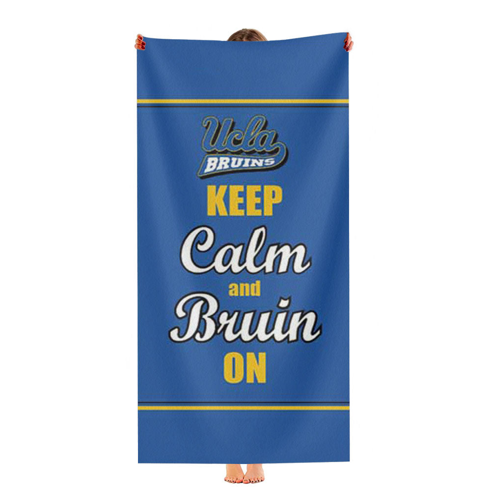 Keep Calm Bruin On Ultra-Soft Luxury Bathroom Towels