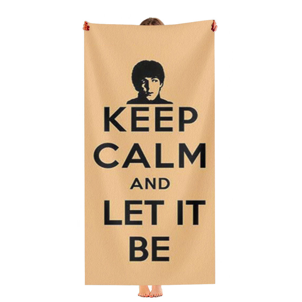 Keep Calm Let It Be Ultra-Soft Luxury Bathroom Towels