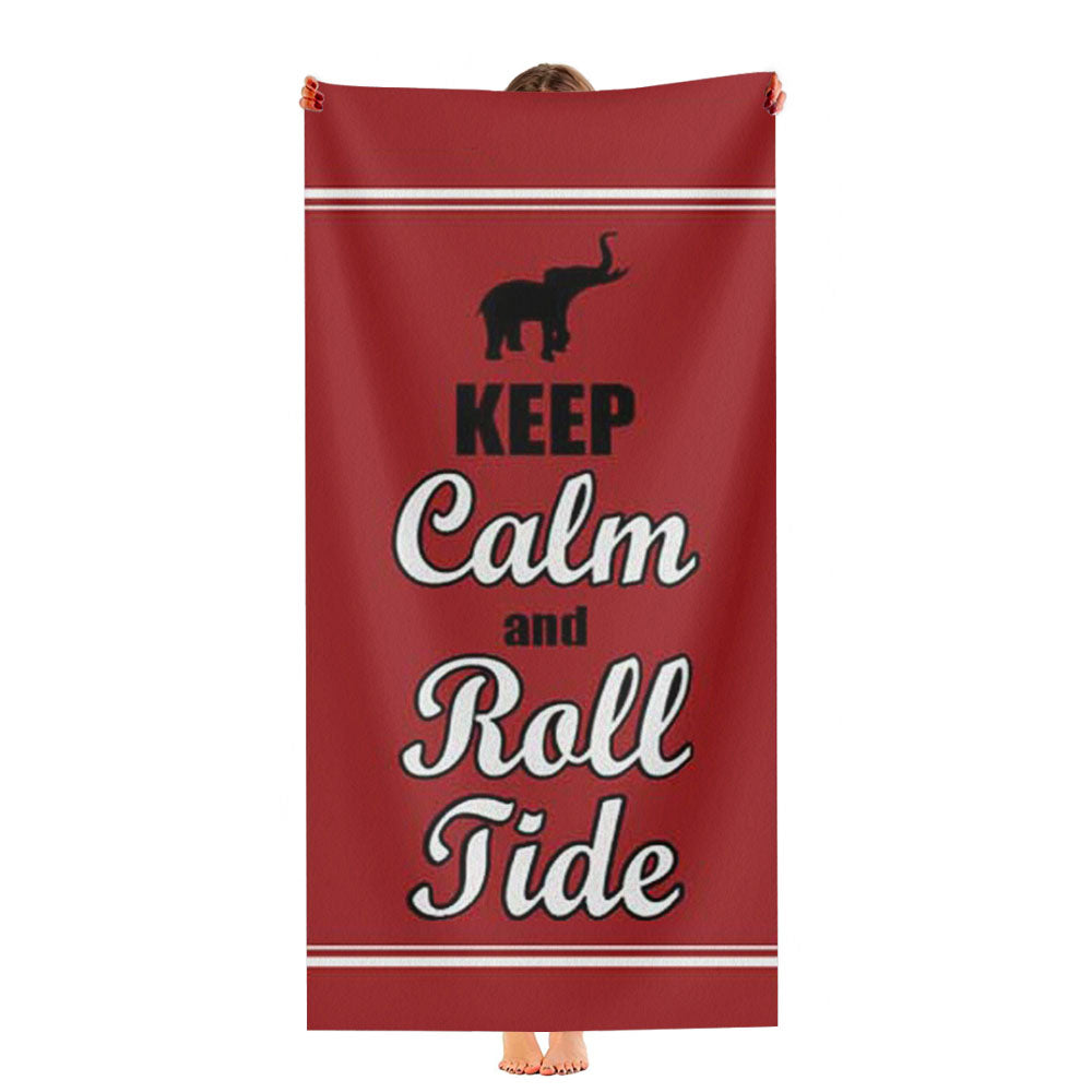 Keep Calm Roll Tide Ultra-Soft Luxury Bathroom Towels