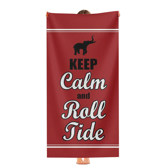 Keep Calm Roll Tide Ultra-Soft Luxury Bathroom Towels