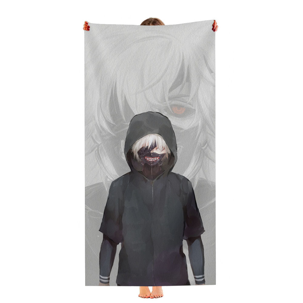 Ken Kaneki Tokyo Ghoul Ultra-Soft Luxury Bathroom Towels