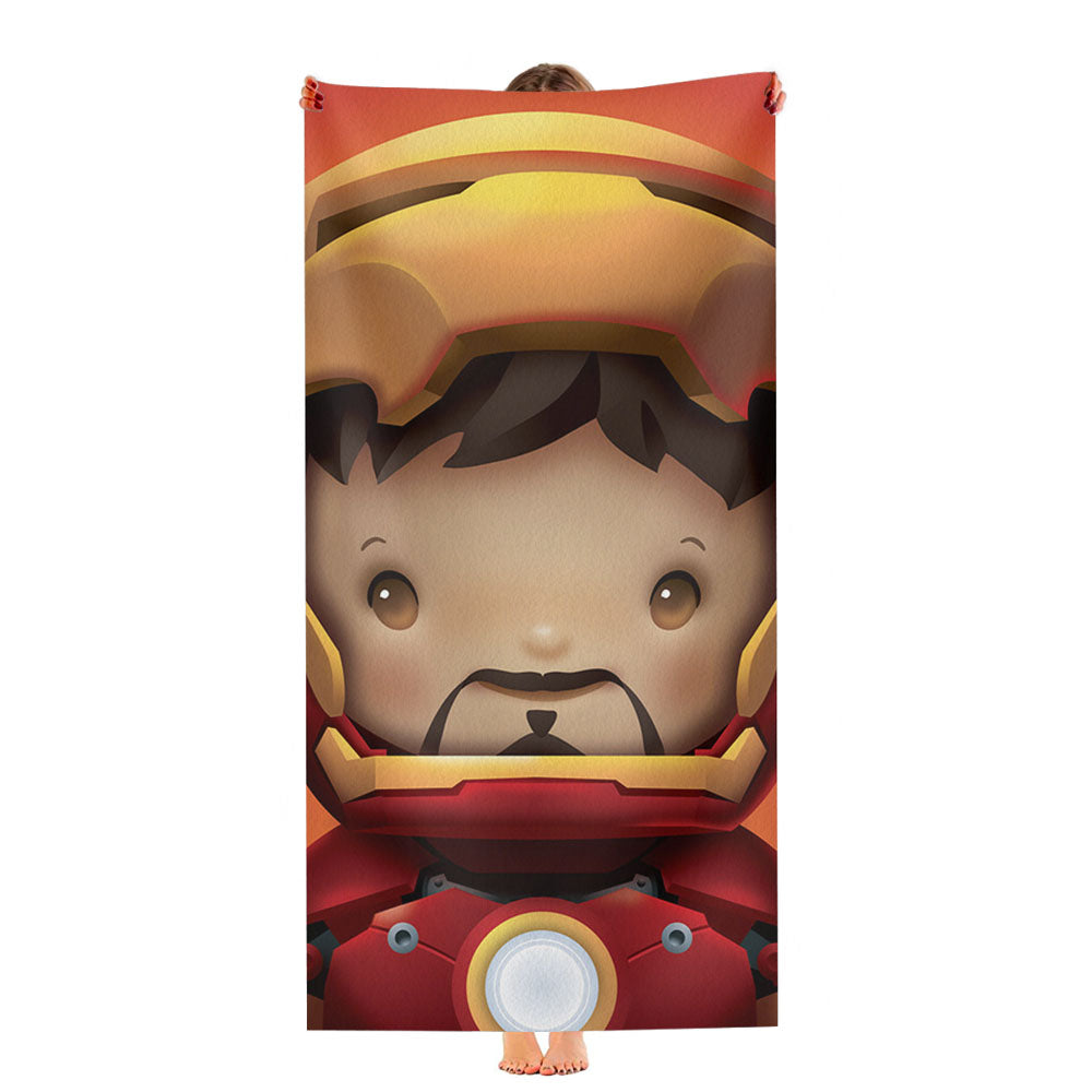 Kid Hero Iron Man Ultra-Soft Luxury Bathroom Towels