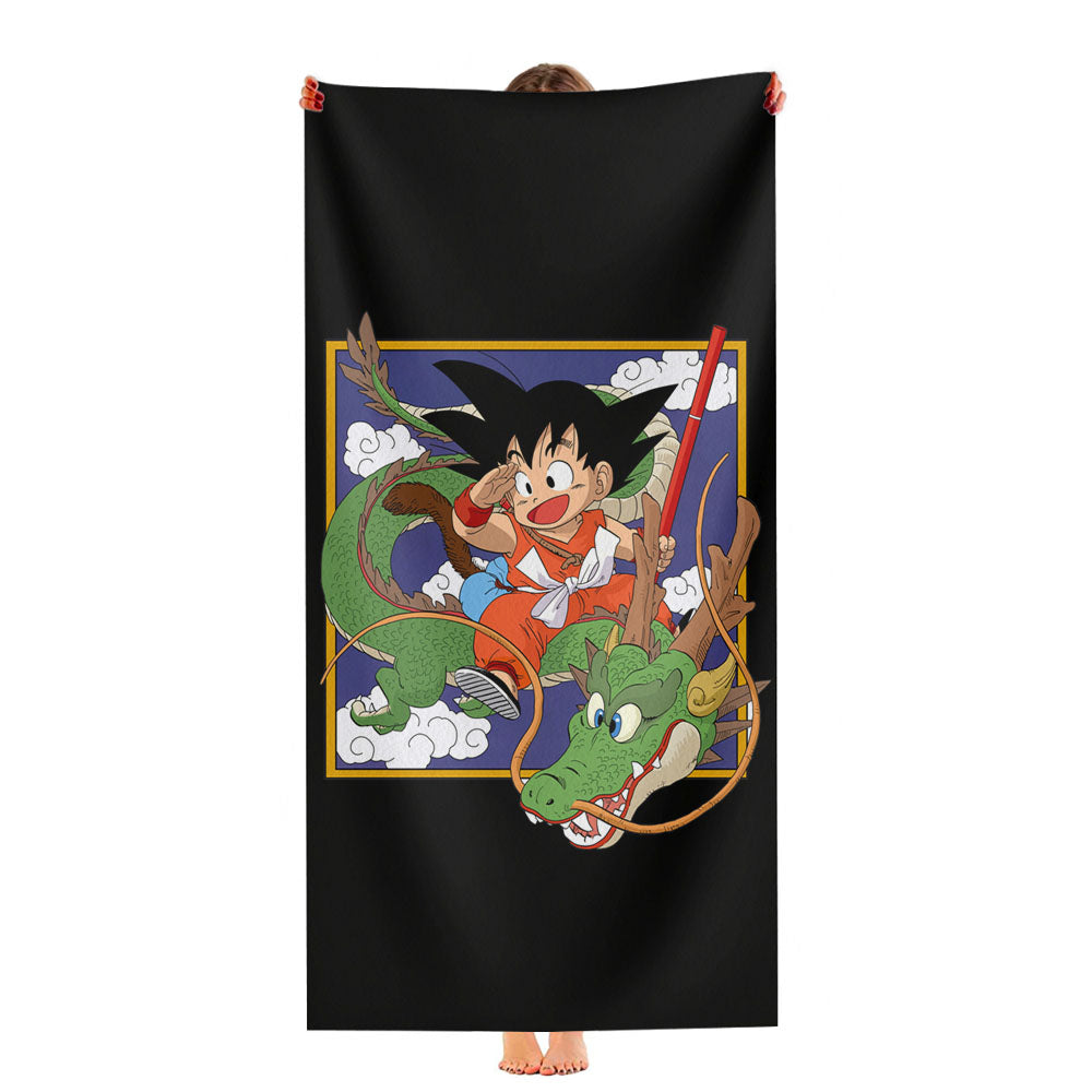 Kids Goku Wallpaper Ultra-Soft Luxury Bathroom Towels